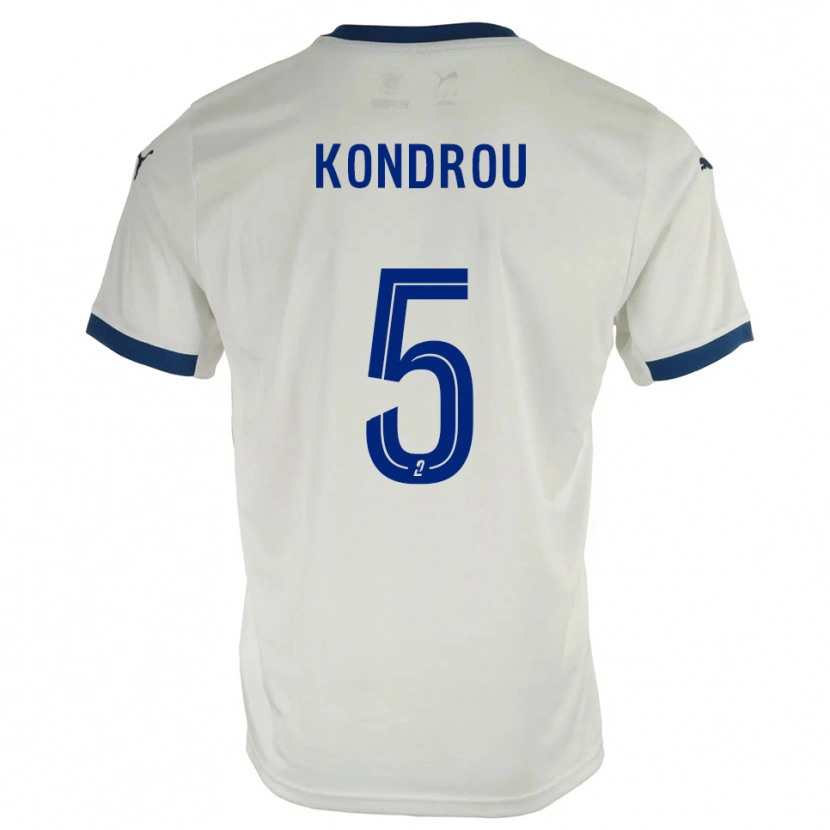 Danxen Damen David Kondrou #5 Weiß Blau Auswärtstrikot Trikot 2025/26 T-Shirt Österreich