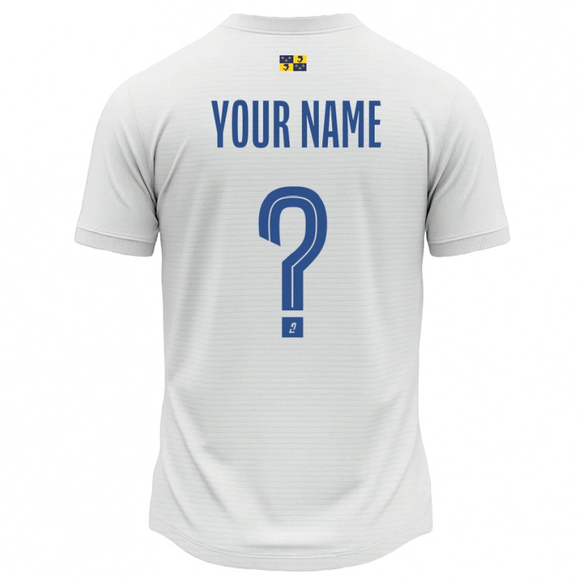 Danxen Damen Ihren Namen #0 Weiß Blau Auswärtstrikot Trikot 2025/26 T-Shirt Österreich