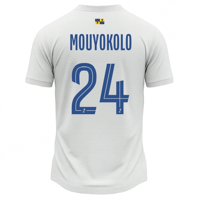 Danxen Damen Loris Mouyokolo #24 Weiß Blau Auswärtstrikot Trikot 2025/26 T-Shirt Österreich