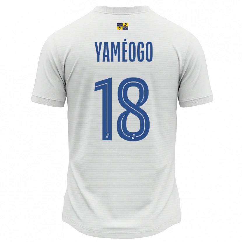 Danxen Damen Bachirou Yaméogo #18 Weiß Blau Auswärtstrikot Trikot 2025/26 T-Shirt Österreich