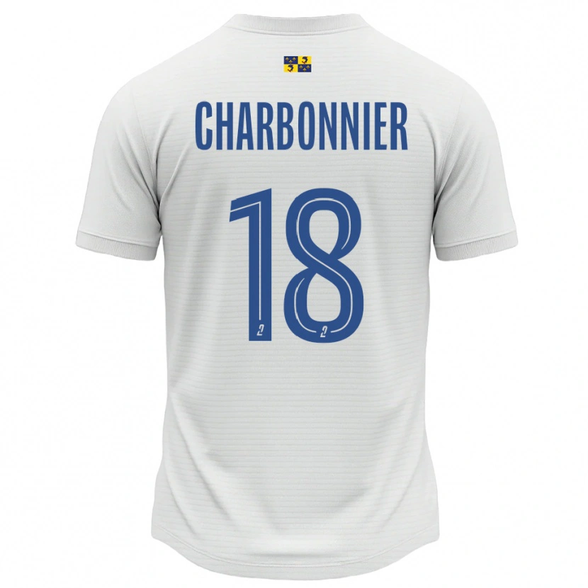 Danxen Damen Candice Charbonnier #18 Weiß Blau Auswärtstrikot Trikot 2025/26 T-Shirt Österreich