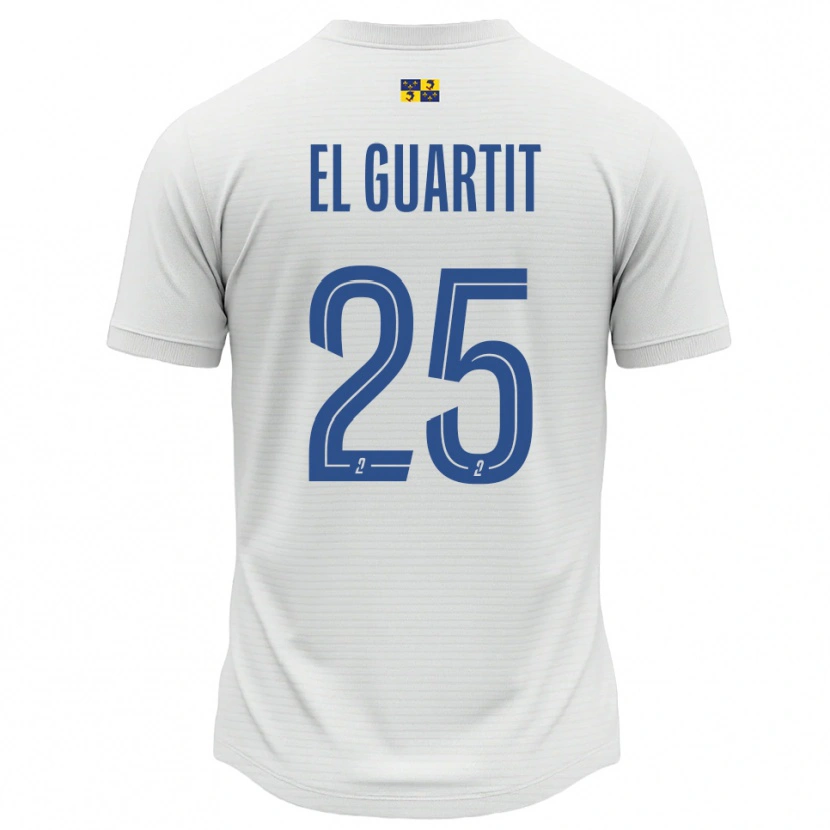 Danxen Damen Yassine El Guartit #25 Weiß Blau Auswärtstrikot Trikot 2025/26 T-Shirt Österreich