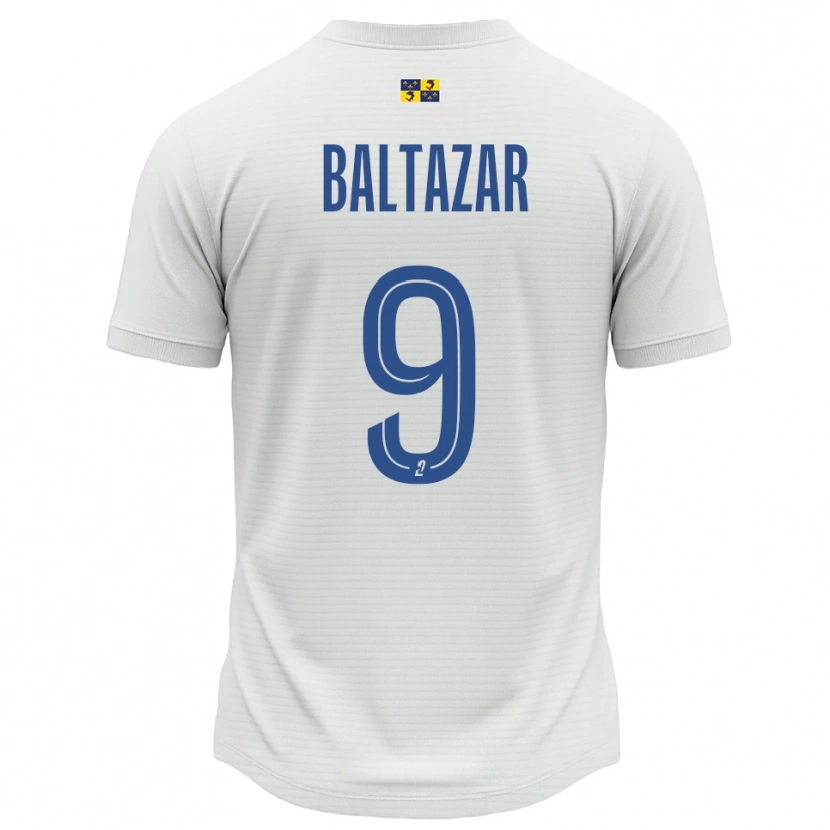 Danxen Damen Jarod Baltazar #9 Weiß Blau Auswärtstrikot Trikot 2025/26 T-Shirt Österreich