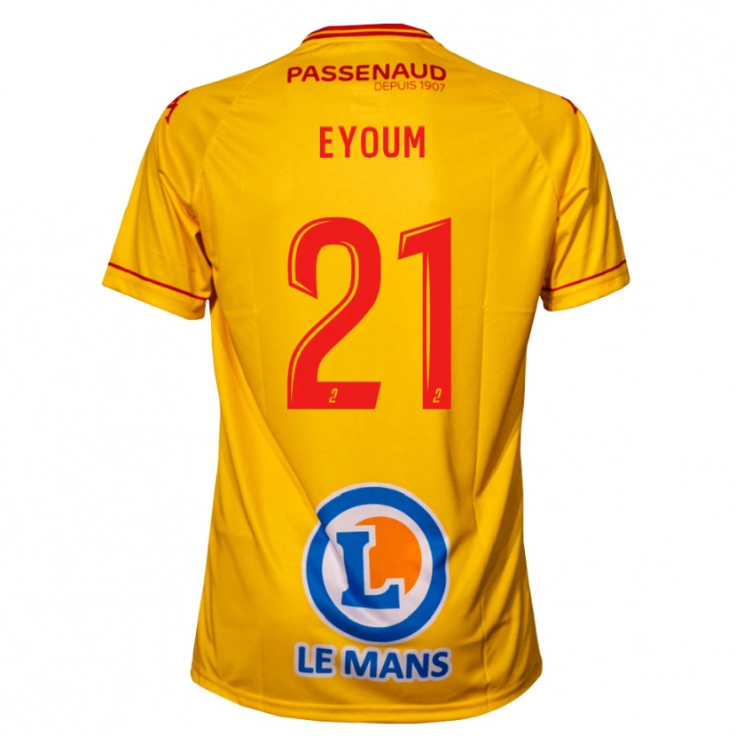 Danxen Damen Théo Eyoum #21 Gelb Auswärtstrikot Trikot 2025/26 T-Shirt Österreich