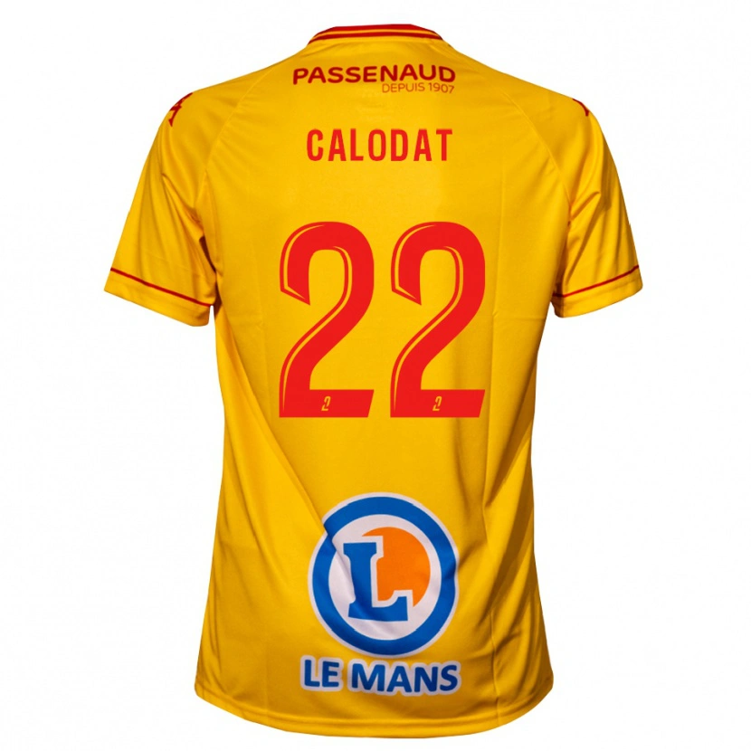 Danxen Damen Lucas Calodat #22 Gelb Auswärtstrikot Trikot 2025/26 T-Shirt Österreich