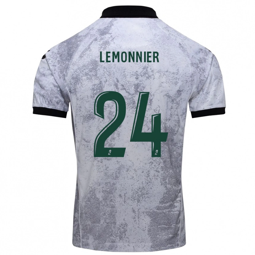 Danxen Damen Pierre Lemonnier #24 Weiß Schwarz Auswärtstrikot Trikot 2025/26 T-Shirt Österreich