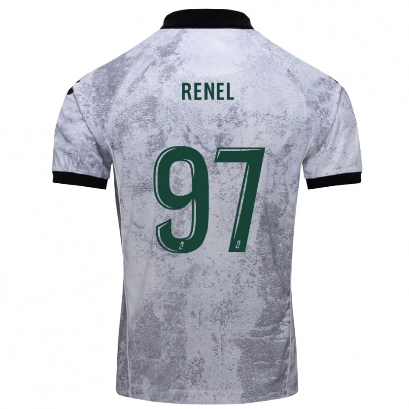 Danxen Damen Samuel Renel #97 Weiß Schwarz Auswärtstrikot Trikot 2025/26 T-Shirt Österreich