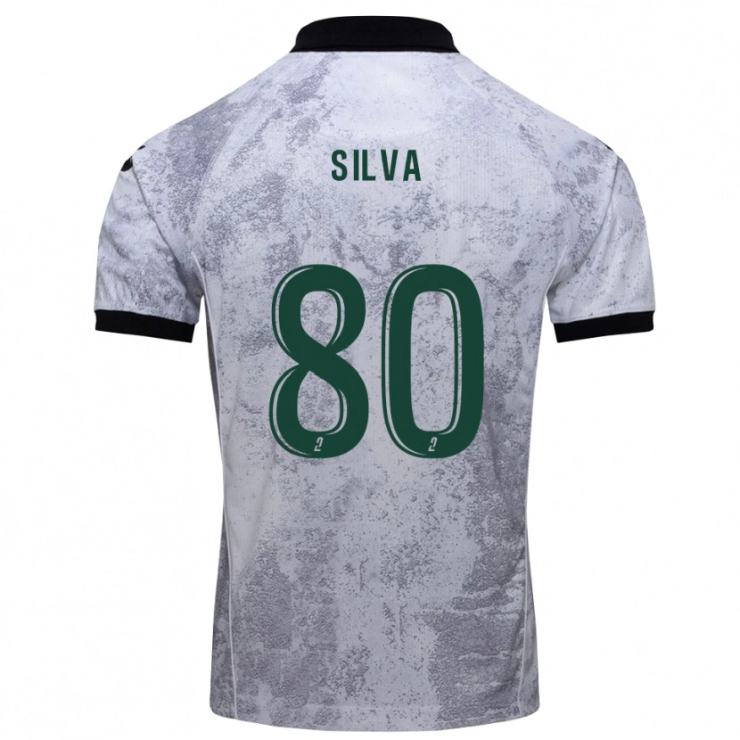 Danxen Damen Brian Silva #80 Weiß Schwarz Auswärtstrikot Trikot 2025/26 T-Shirt Österreich