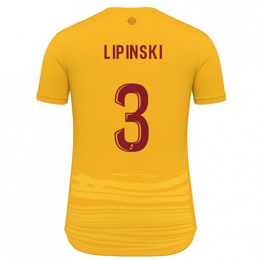 Danxen Damen Raphaël Lipinski #3 Orange Burgunder Auswärtstrikot Trikot 2025/26 T-Shirt Österreich