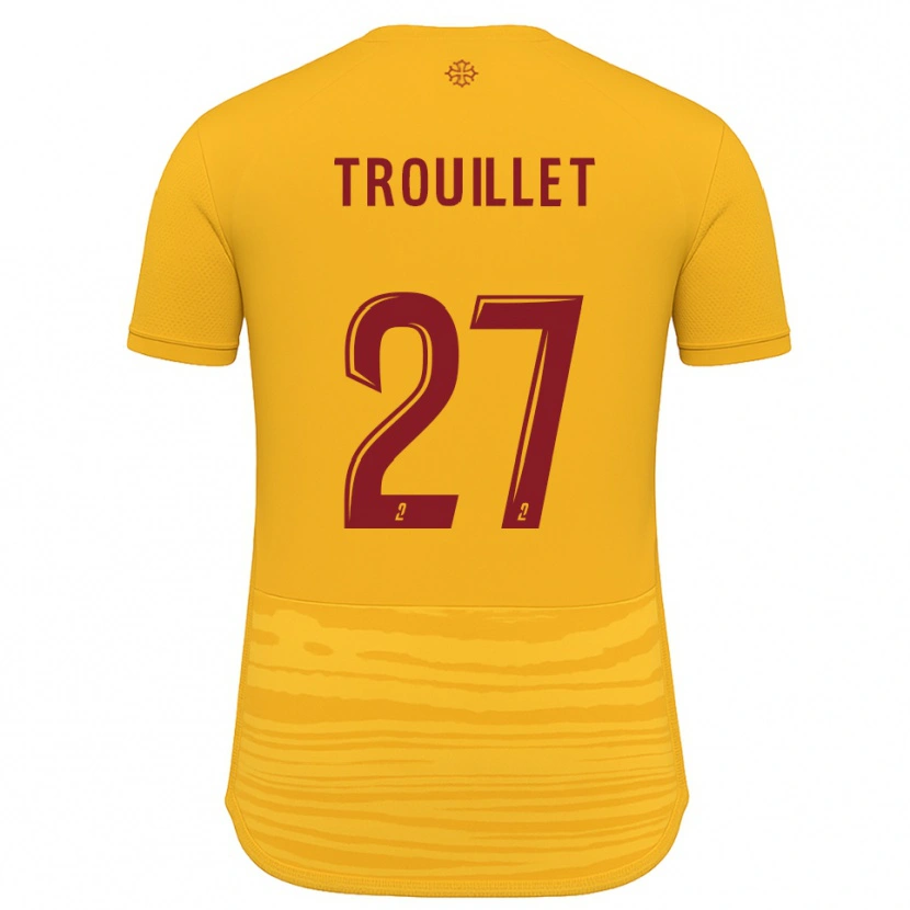 Danxen Damen Alexis Trouillet #27 Orange Burgunder Auswärtstrikot Trikot 2025/26 T-Shirt Österreich