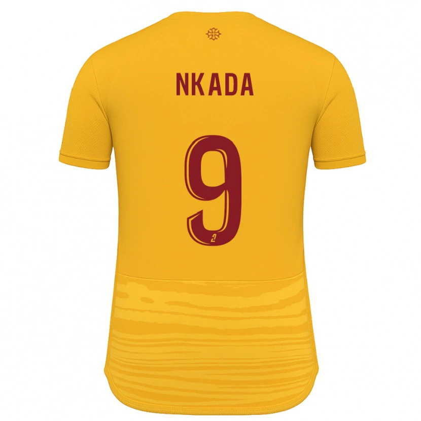 Danxen Damen Timothé Nkada #9 Orange Burgunder Auswärtstrikot Trikot 2025/26 T-Shirt Österreich