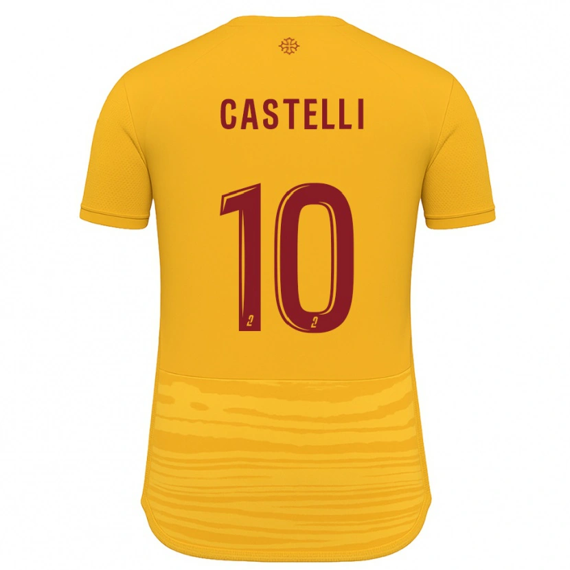 Danxen Damen Fabio Castelli #10 Orange Burgunder Auswärtstrikot Trikot 2025/26 T-Shirt Österreich