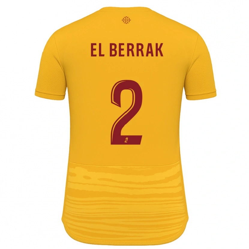Danxen Damen Nael El Berrak #2 Orange Burgunder Auswärtstrikot Trikot 2025/26 T-Shirt Österreich