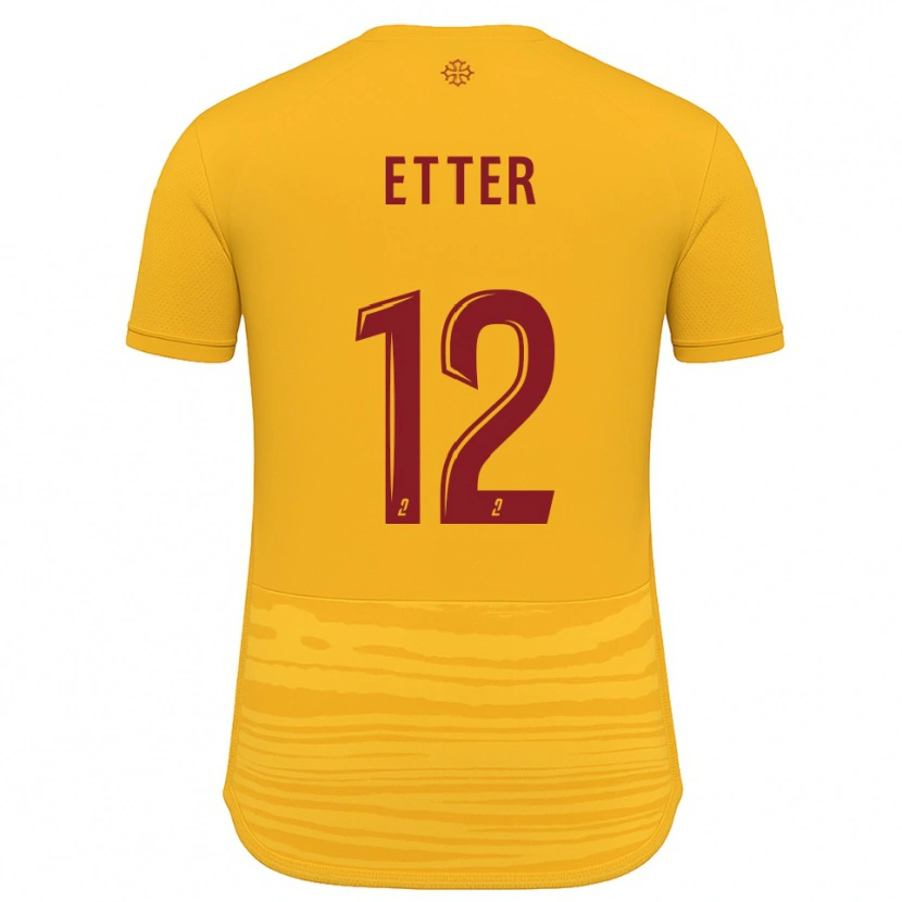 Danxen Damen Nans Etter #12 Orange Burgunder Auswärtstrikot Trikot 2025/26 T-Shirt Österreich