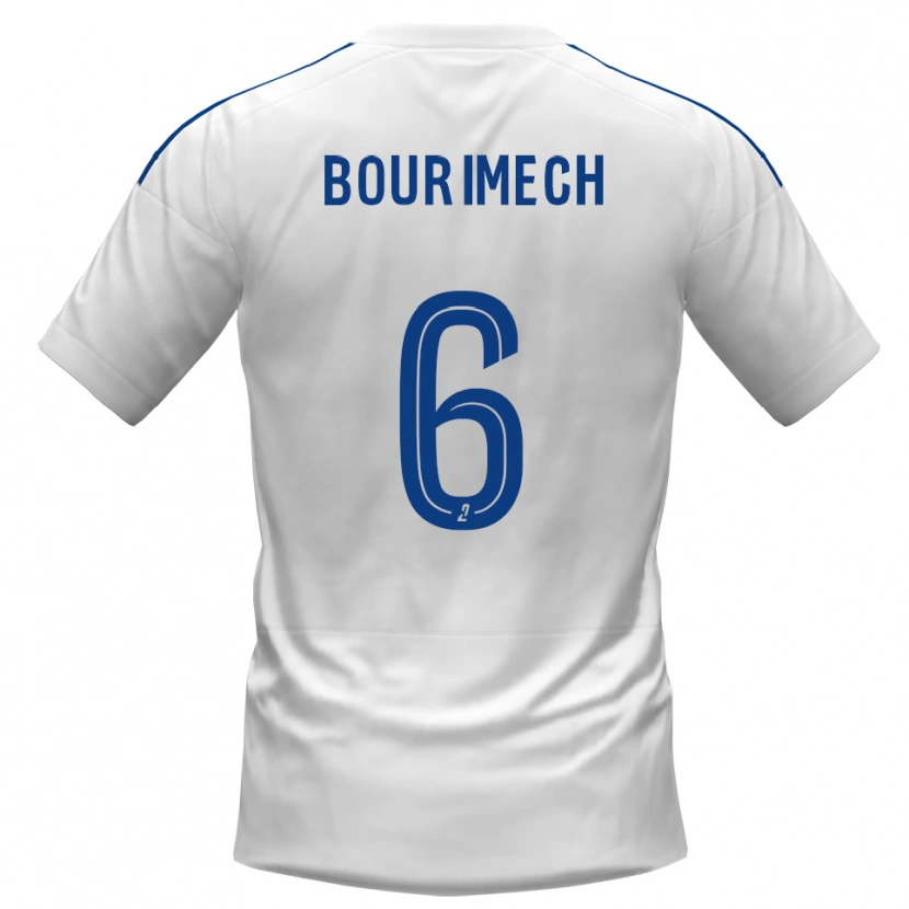 Danxen Damen Ilyes Bourimech #6 Weiß Blau Auswärtstrikot Trikot 2025/26 T-Shirt Österreich