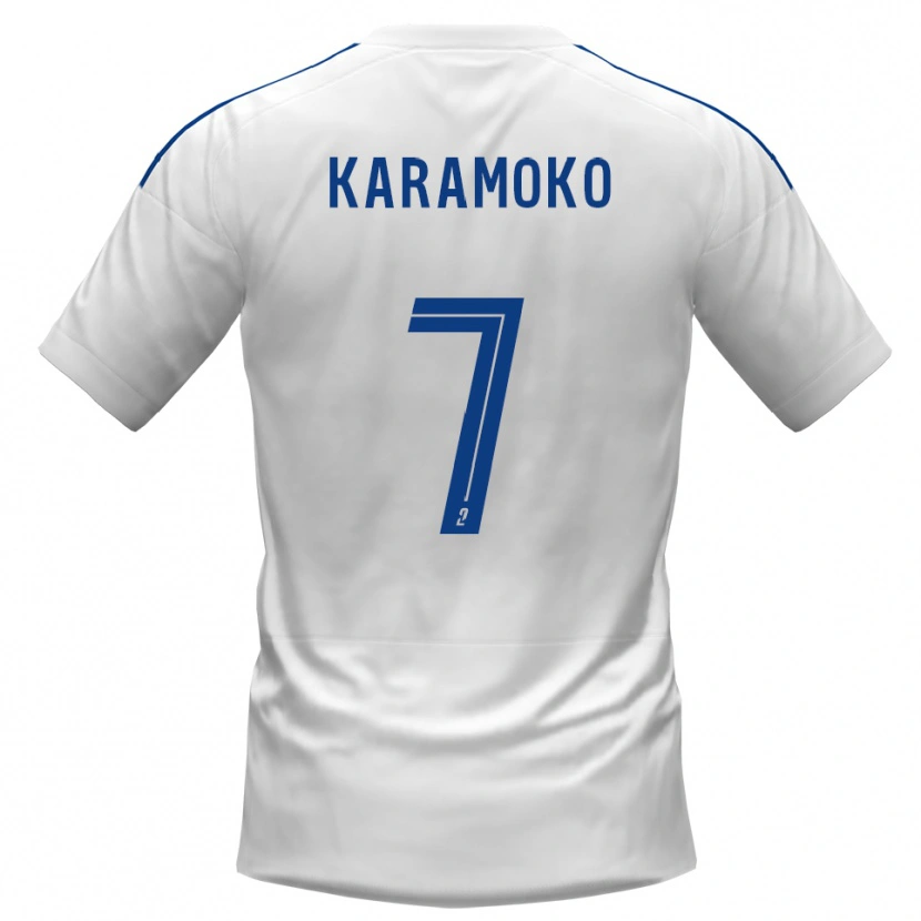 Danxen Damen Issiaka Karamoko #7 Weiß Blau Auswärtstrikot Trikot 2025/26 T-Shirt Österreich