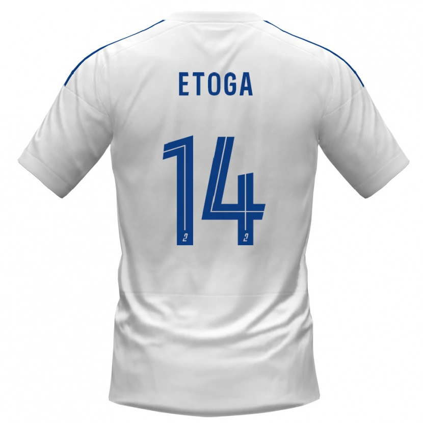 Danxen Damen Loïc Etoga #14 Weiß Blau Auswärtstrikot Trikot 2025/26 T-Shirt Österreich