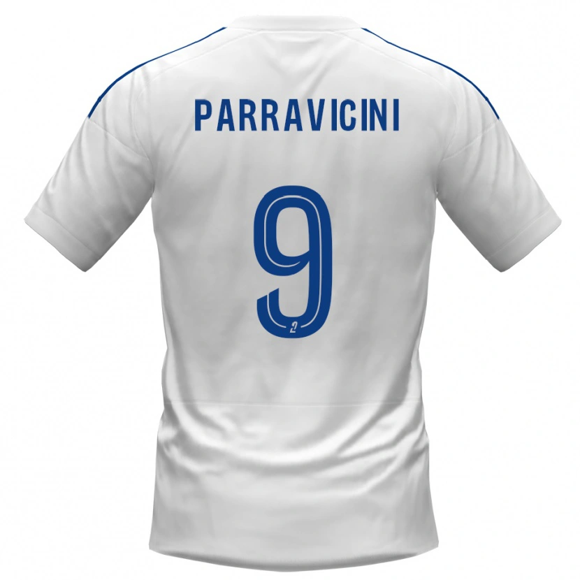 Danxen Damen Nicolas Parravicini #9 Weiß Blau Auswärtstrikot Trikot 2025/26 T-Shirt Österreich