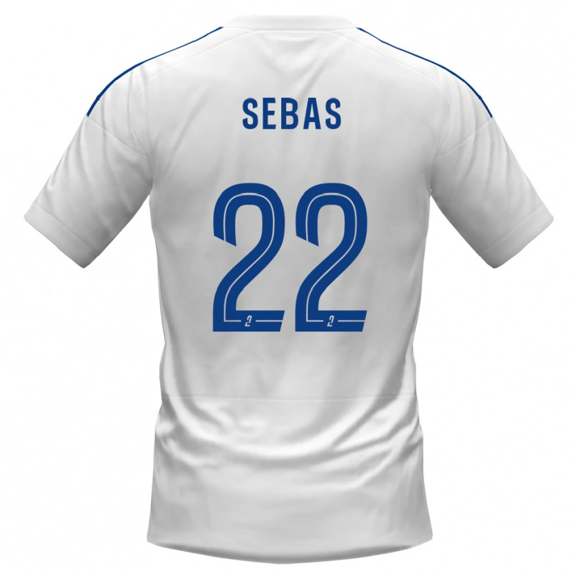 Danxen Damen Jérémy Sebas #22 Weiß Blau Auswärtstrikot Trikot 2025/26 T-Shirt Österreich