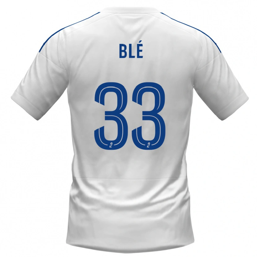 Danxen Damen Maxime Blé #33 Weiß Blau Auswärtstrikot Trikot 2025/26 T-Shirt Österreich