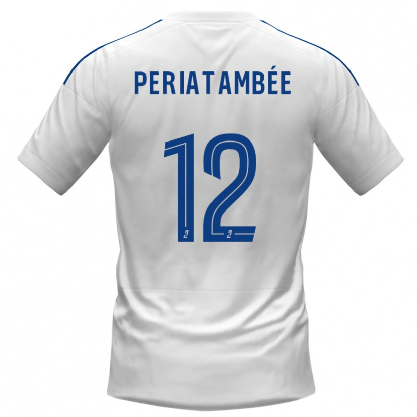 Danxen Damen Tanis Periatambée #12 Weiß Blau Auswärtstrikot Trikot 2025/26 T-Shirt Österreich
