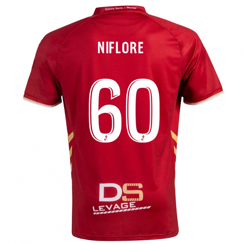 Danxen Damen Mathys Niflore #60 Burgunder Gold Auswärtstrikot Trikot 2025/26 T-Shirt Österreich