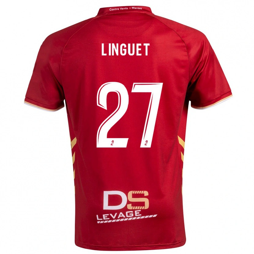 Danxen Damen Allan Linguet #27 Burgunder Gold Auswärtstrikot Trikot 2025/26 T-Shirt Österreich