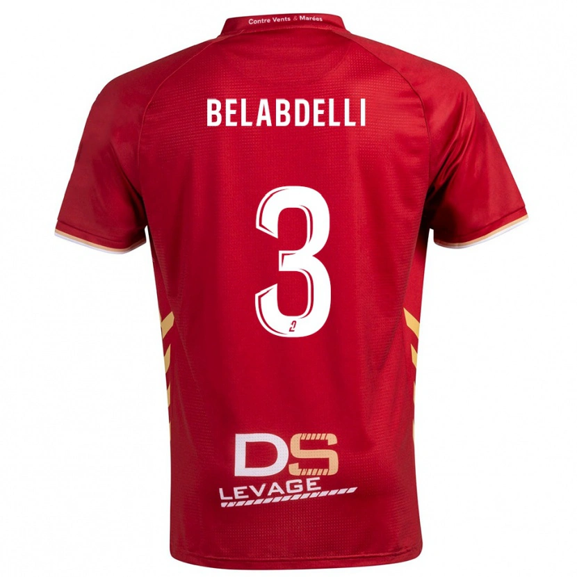 Danxen Damen Firas Belabdelli #3 Burgunder Gold Auswärtstrikot Trikot 2025/26 T-Shirt Österreich