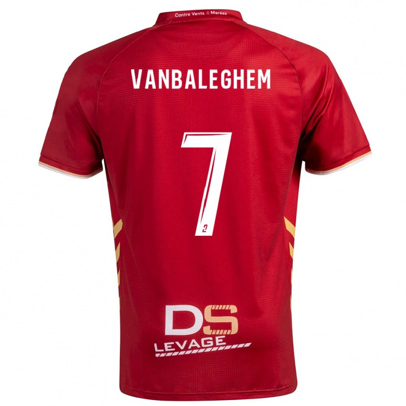Danxen Damen Martin Vanbaleghem #7 Burgunder Gold Auswärtstrikot Trikot 2025/26 T-Shirt Österreich