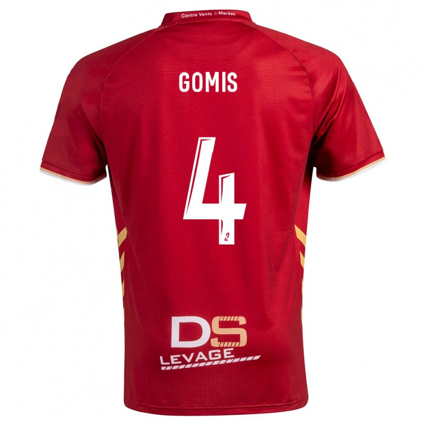 Danxen Damen Chrome Gomis #4 Burgunder Gold Auswärtstrikot Trikot 2025/26 T-Shirt Österreich