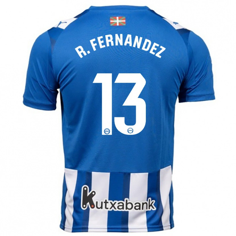 Danxen Kinder Raúl Fernández #13 Blau Weiß Heimtrikot Trikot 2025/26 T-Shirt Österreich