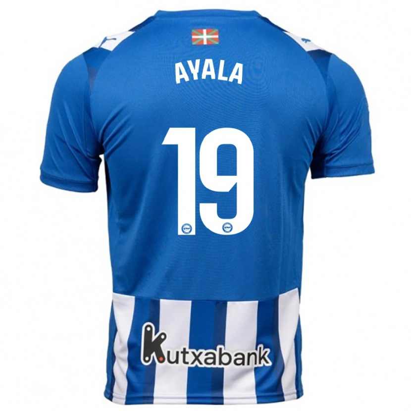 Danxen Kinder Axel Ayala #19 Blau Weiß Heimtrikot Trikot 2025/26 T-Shirt Österreich