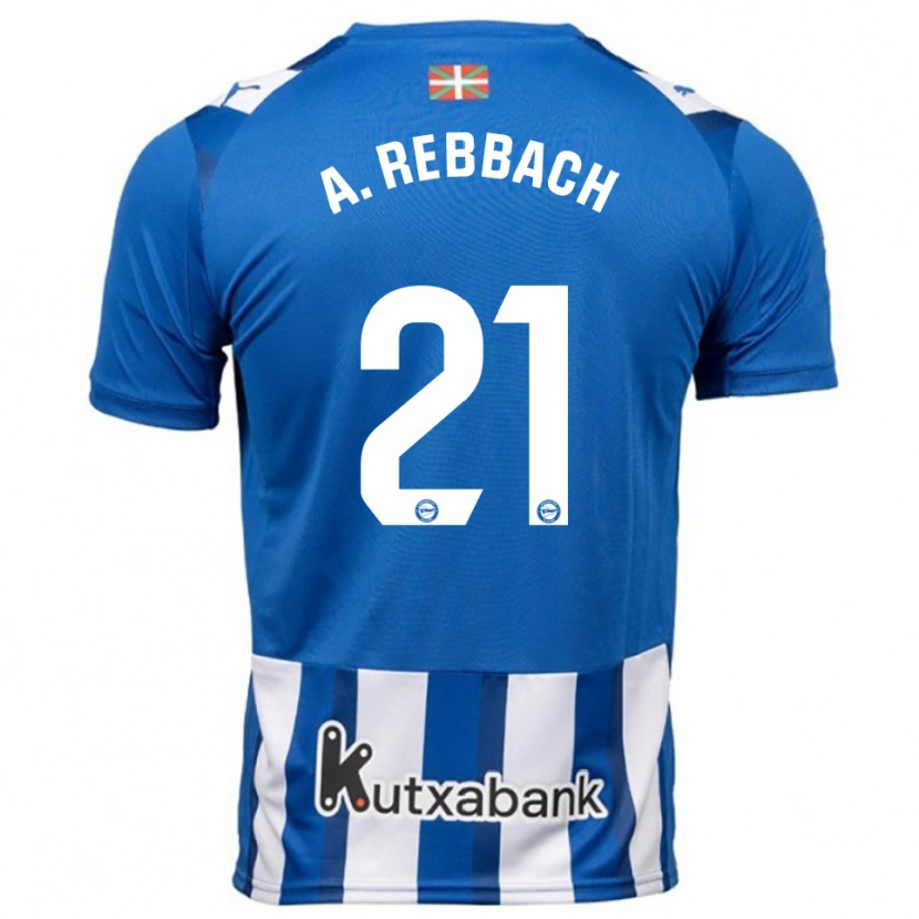 Danxen Kinder Abde Rebbach #21 Blau Weiß Heimtrikot Trikot 2025/26 T-Shirt Österreich