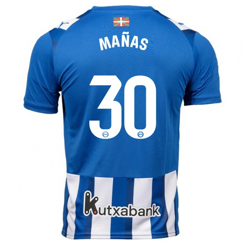 Danxen Kinder Aitor Mañas #30 Blau Weiß Heimtrikot Trikot 2025/26 T-Shirt Österreich