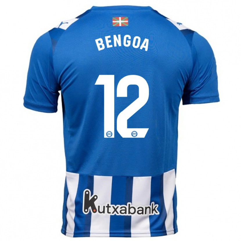 Danxen Kinder Nerea Bengoa #12 Blau Weiß Heimtrikot Trikot 2025/26 T-Shirt Österreich