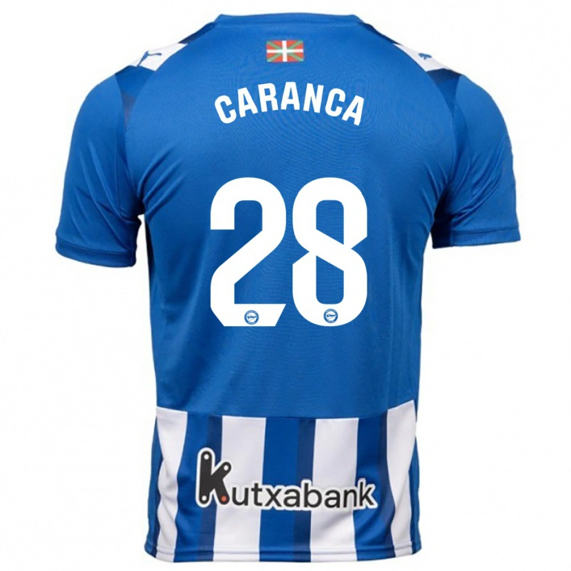 Danxen Kinder Sara Caranca #28 Blau Weiß Heimtrikot Trikot 2025/26 T-Shirt Österreich