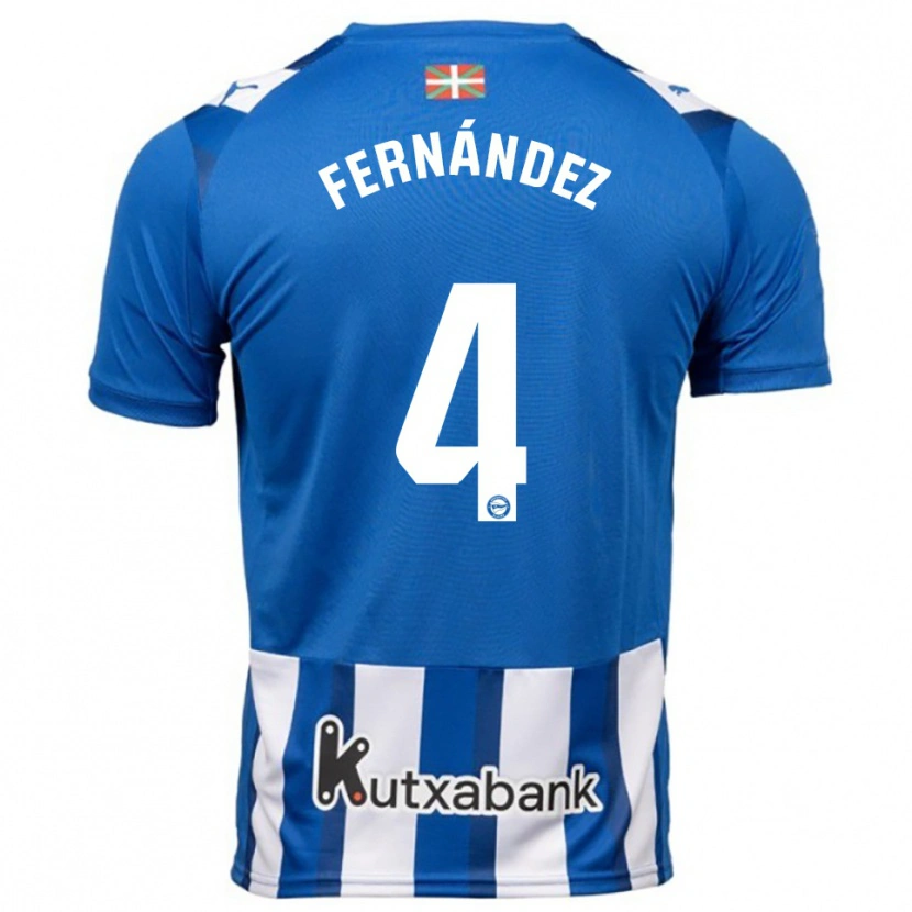 Danxen Kinder Aritz Fernández #4 Blau Weiß Heimtrikot Trikot 2025/26 T-Shirt Österreich