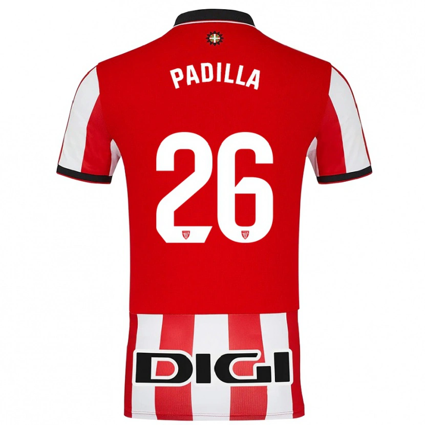 Danxen Kinder Álex Padilla #26 Rot Weiß Heimtrikot Trikot 2025/26 T-Shirt Österreich
