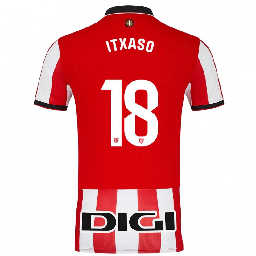 Danxen Kinder Itxaso Uriarte Santamaria #18 Rot Weiß Heimtrikot Trikot 2025/26 T-Shirt Österreich