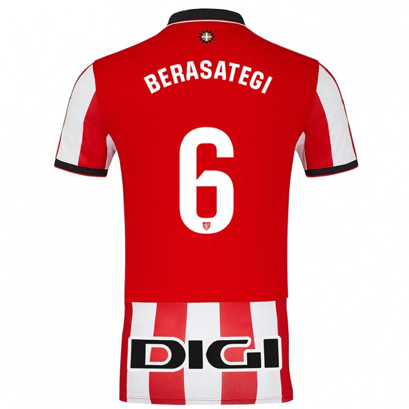 Danxen Kinder Suhar Berasategi #6 Rot Weiß Heimtrikot Trikot 2025/26 T-Shirt Österreich