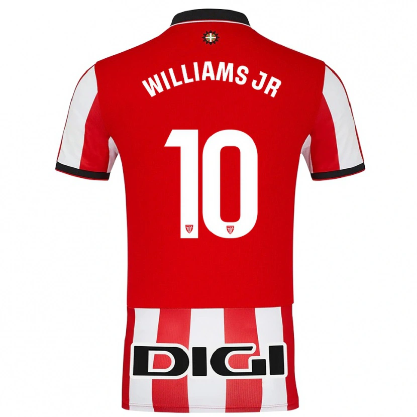 Danxen Kinder Nico Williams #10 Rot Weiß Heimtrikot Trikot 2025/26 T-Shirt Österreich