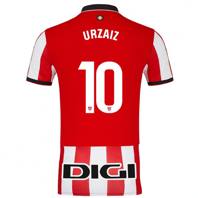 Danxen Kinder Unax Urzaiz #10 Rot Weiß Heimtrikot Trikot 2025/26 T-Shirt Österreich