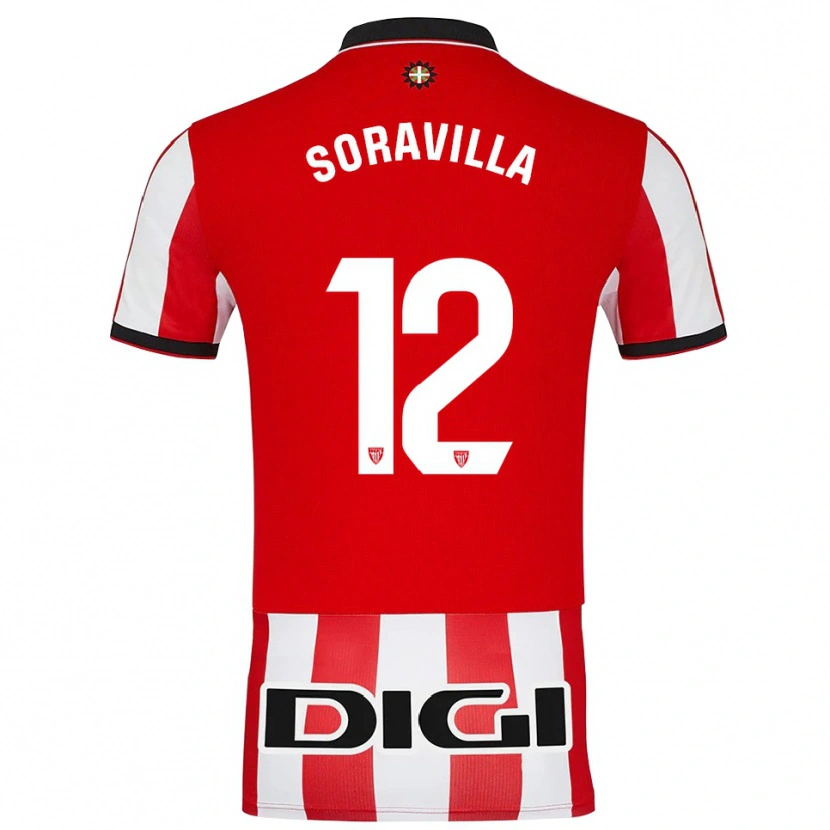 Danxen Kinder Ander Soravilla #12 Rot Weiß Heimtrikot Trikot 2025/26 T-Shirt Österreich