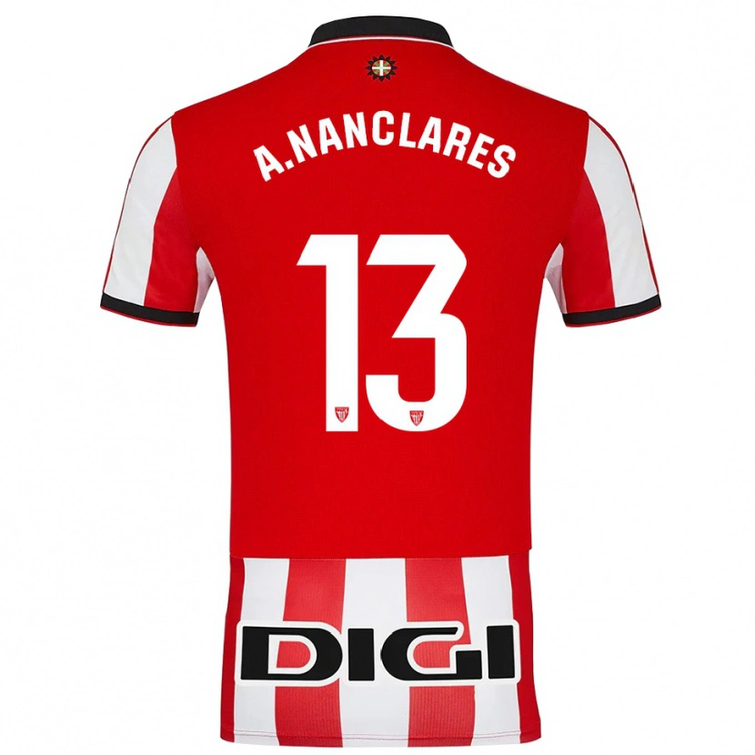 Danxen Kinder Adriana Nanclares #13 Rot Weiß Heimtrikot Trikot 2025/26 T-Shirt Österreich