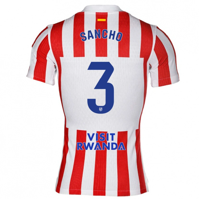 Danxen Kinder Diego Sancho #3 Rot Weiß Heimtrikot Trikot 2025/26 T-Shirt Österreich