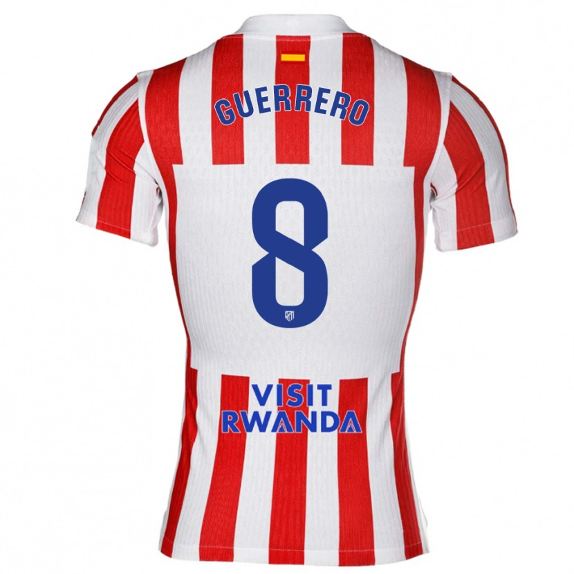 Danxen Kinder Irene Guerrero #8 Rot Weiß Heimtrikot Trikot 2025/26 T-Shirt Österreich