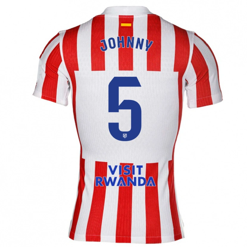 Danxen Kinder Johnny Cardoso #5 Rot Weiß Heimtrikot Trikot 2025/26 T-Shirt Österreich