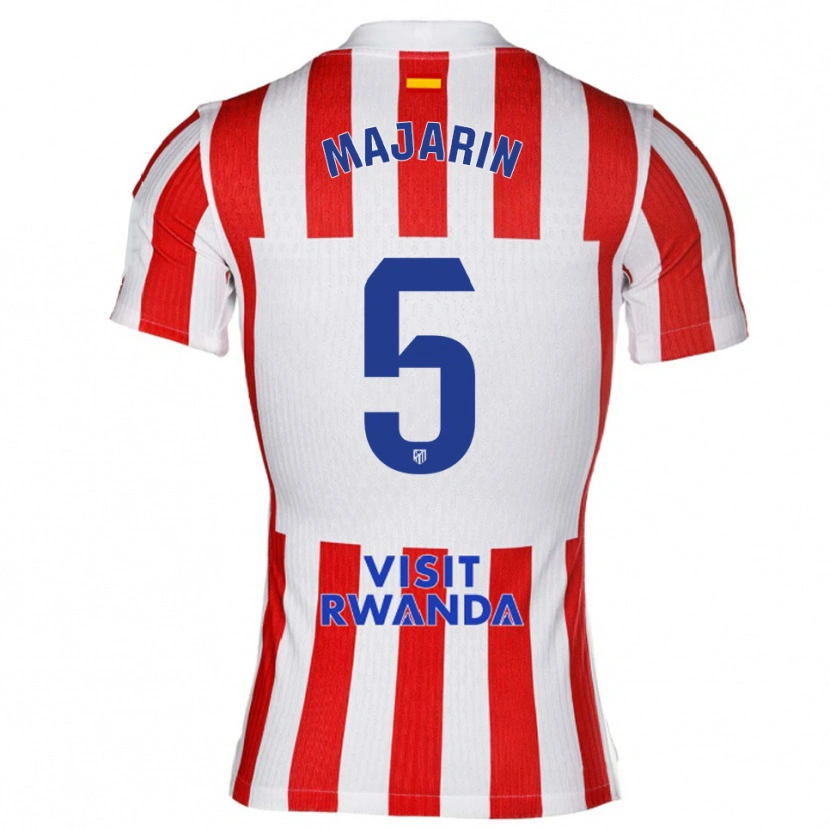 Danxen Kinder Sonia Majarín #5 Rot Weiß Heimtrikot Trikot 2025/26 T-Shirt Österreich