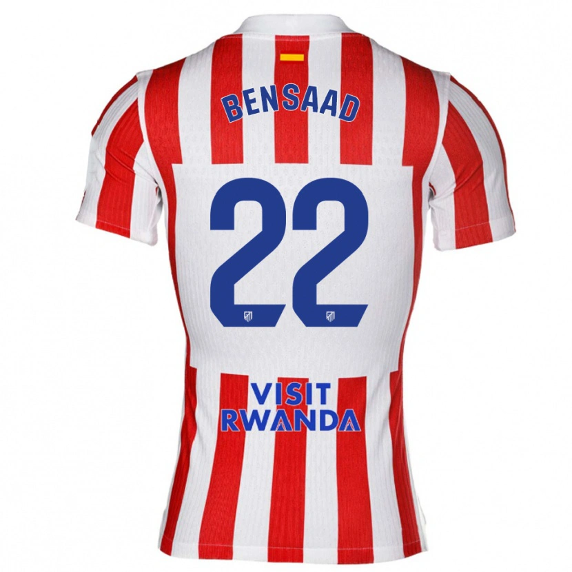 Danxen Kinder Adnane Bensaad #22 Rot Weiß Heimtrikot Trikot 2025/26 T-Shirt Österreich