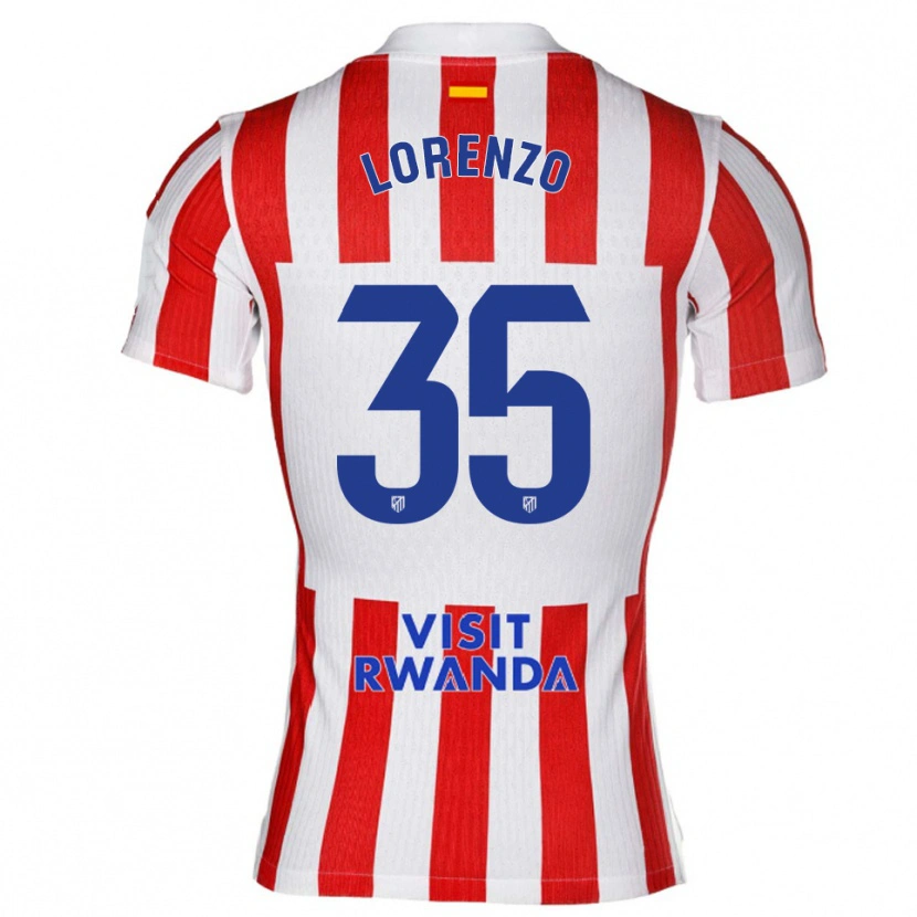 Danxen Kinder Diego Lorenzo #35 Rot Weiß Heimtrikot Trikot 2025/26 T-Shirt Österreich